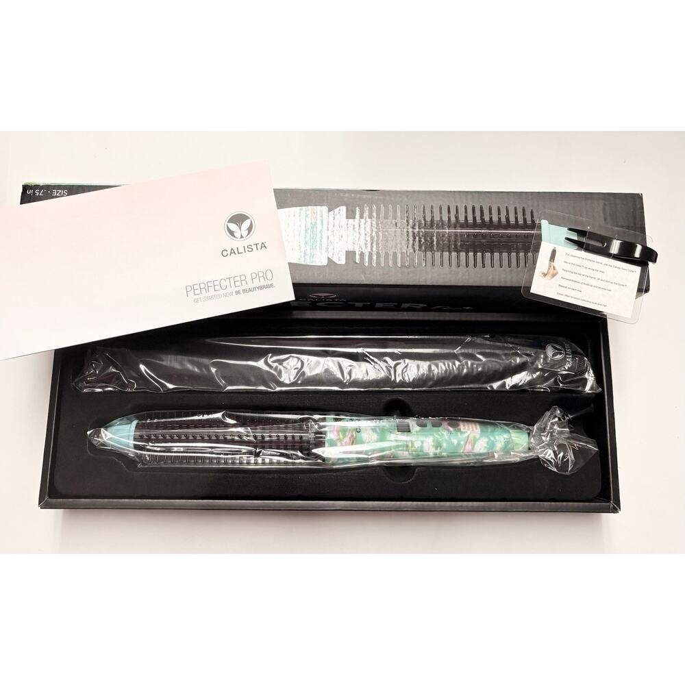 New Calista Perfector Pro+ Brush Heated Dandelion Ed Curling Iron Style .75 Size